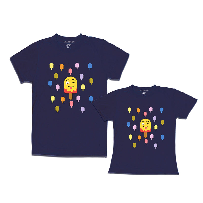 dad and daughter t shirts in Navy Color available @ gfashion.jpg