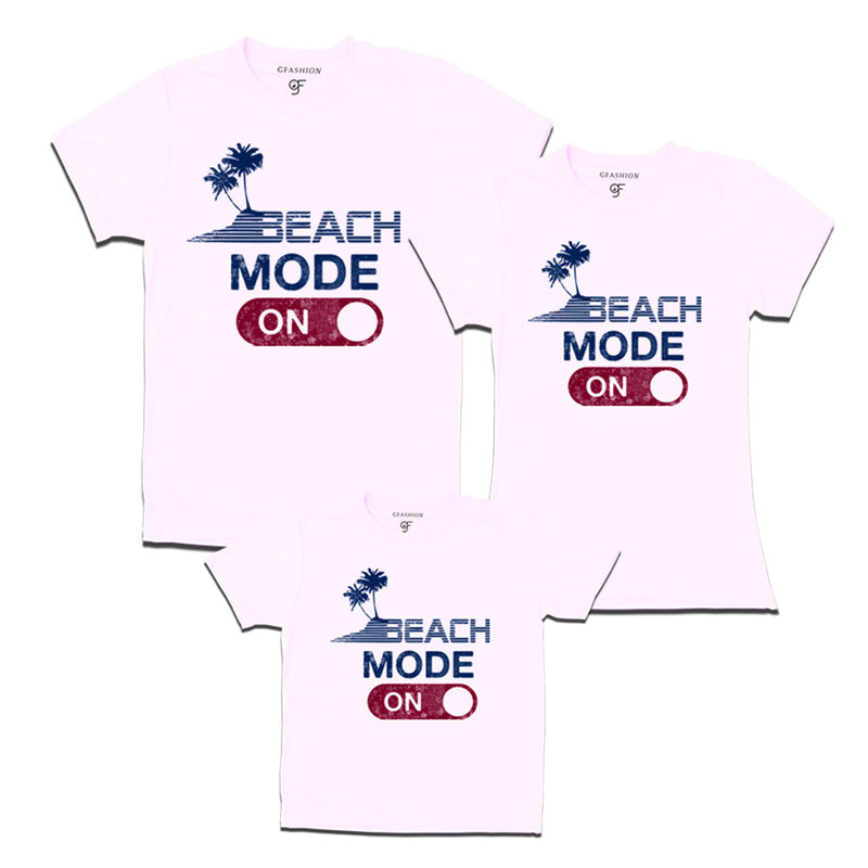 occasion can be celebrated with matching beach mode family t-shirt