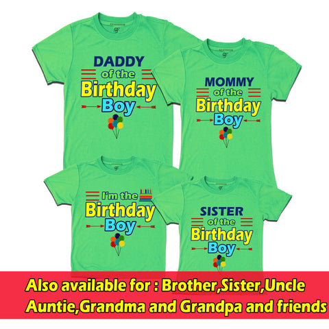 Birthday Boy T-shirts With Family