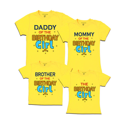 Birthday Girl T-shirts with Family