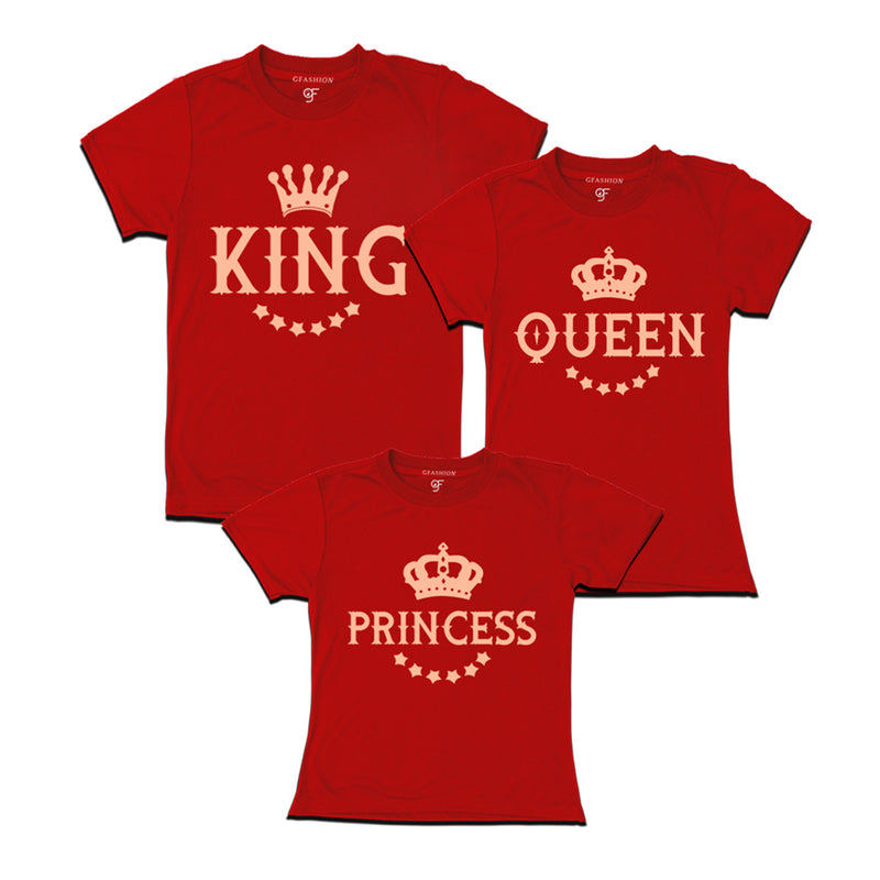 king queen and princess t shirts