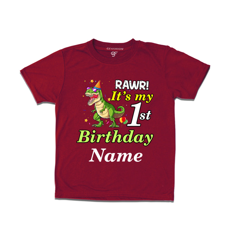 Rawr it's my 1st birthday t-shirts for boy-girls