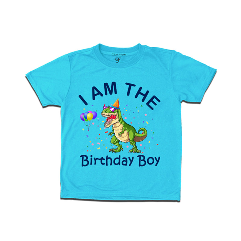 I am the birthday Boy dinosaur theme T-shirt
