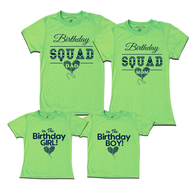 Birthday Squad T Shirts for family