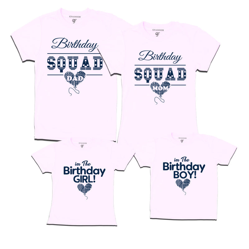 Birthday Squad T Shirts for family