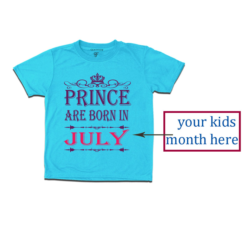 Prince are Born in your month-custom t-shirts