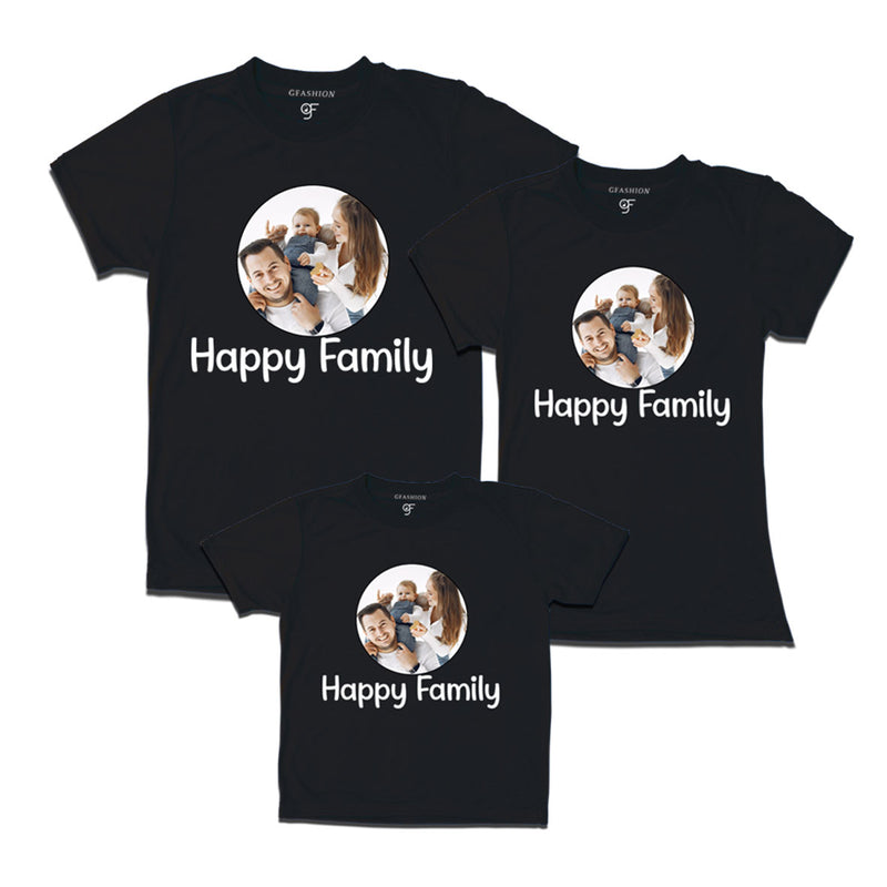happy family photo customize t-shirts