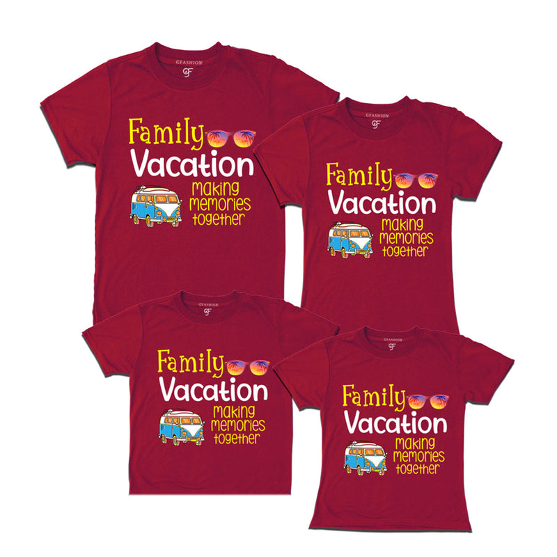 Family vacation tshirts making memories together