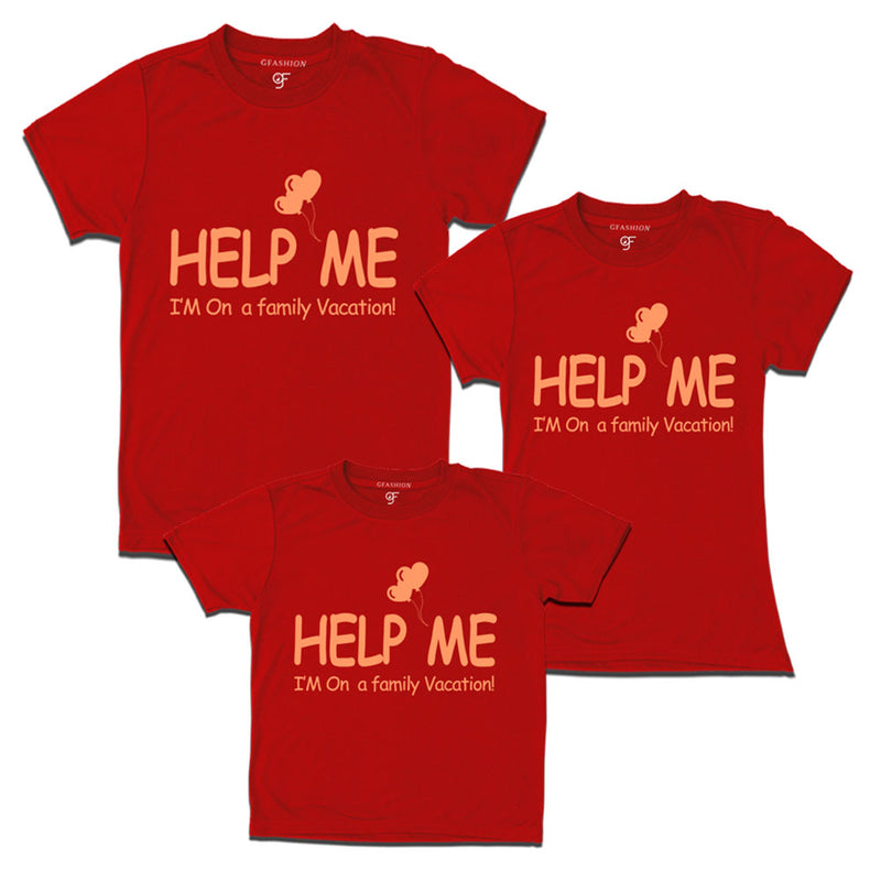 Red color matching t shirt