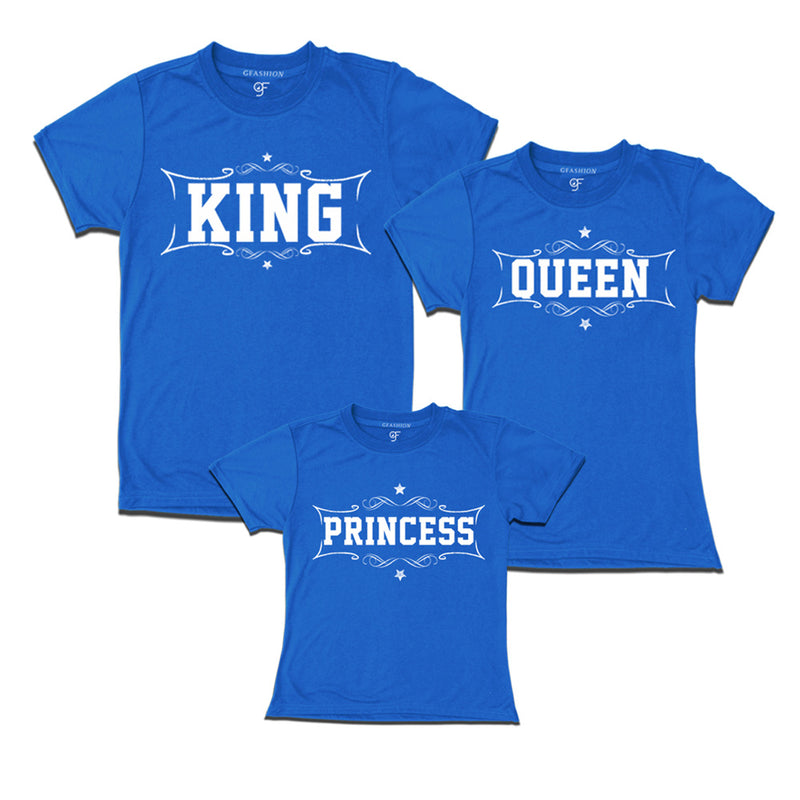 matching Christmas family t-shirt for king queen and princess