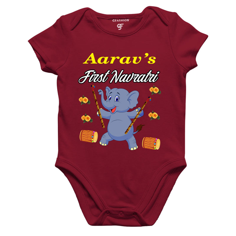 First Navratri customize onesie rompers bodysuit