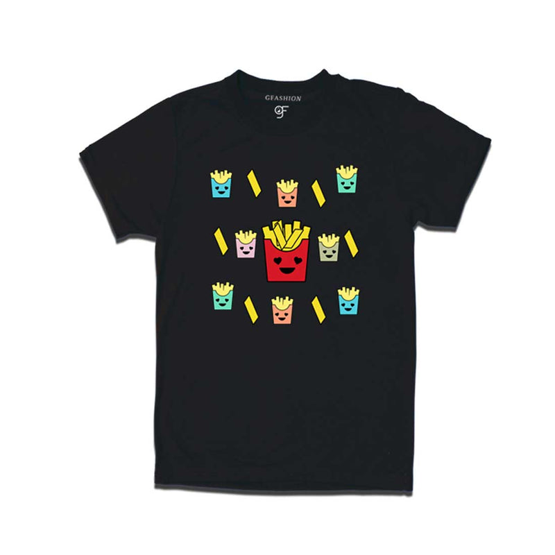 french fries T-shirt in Black Color available @ gfashion.jpg