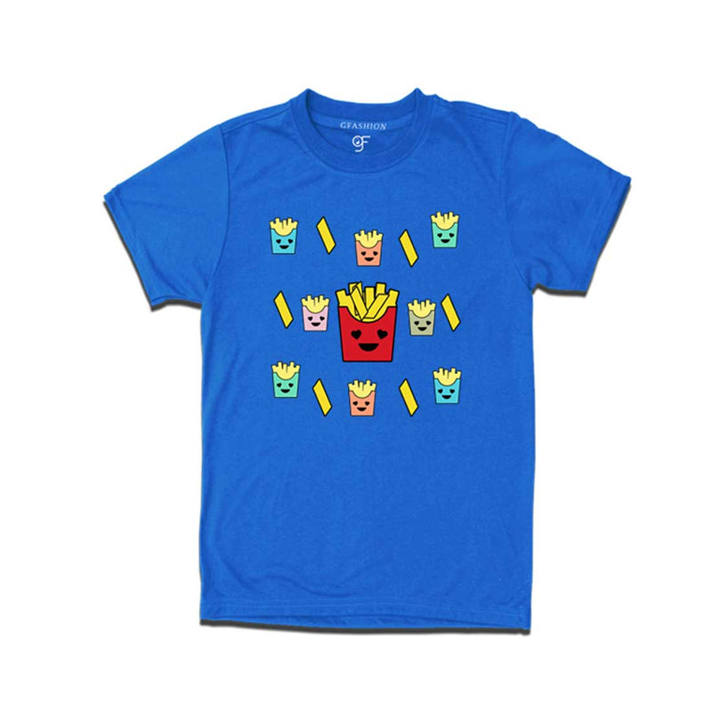french fries T-shirt in Blue Color available @ gfashion.jpg