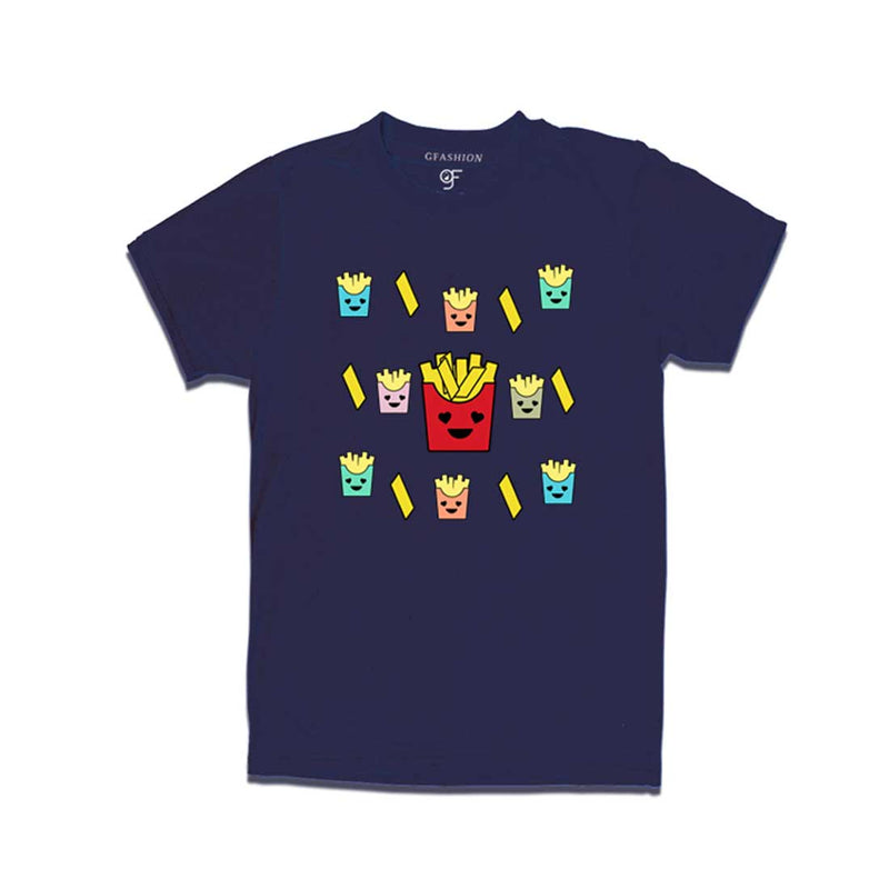 french fries T-shirt in Navy Color available @ gfashion.jpg
