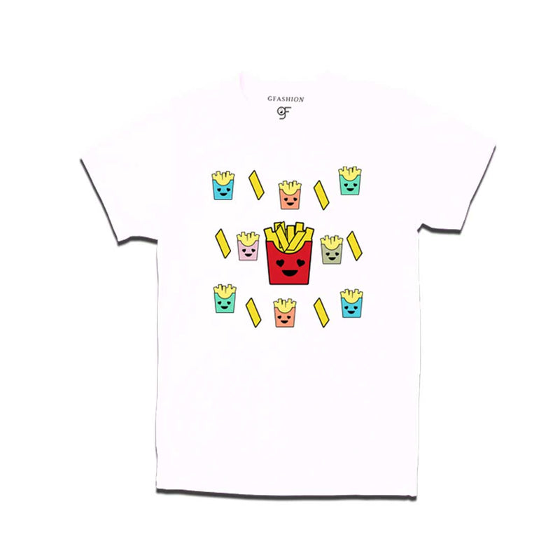 french fries T-shirt in White Color available @ gfashion.jpg