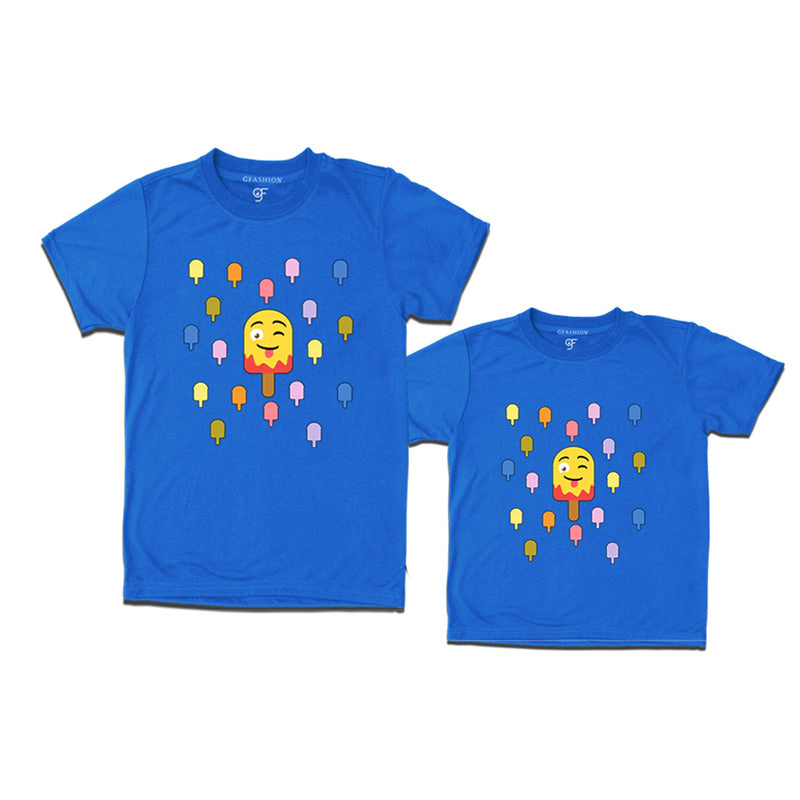 funny t shirts for Dad and son in Blue Color available @ gfashion.jpg