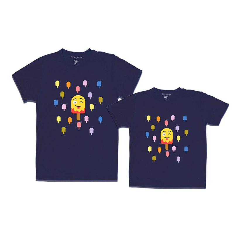 funny t shirts for Dad and son in Navy Color available @ gfashion.jpg
