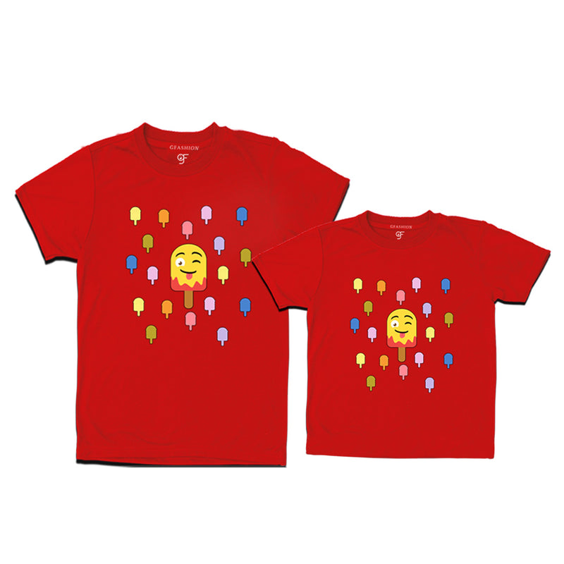funny t shirts for Dad and son in Red Color available @ gfashion.jpg