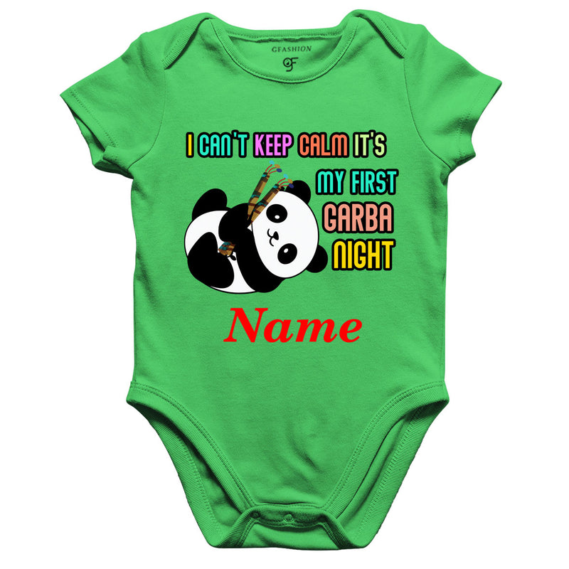 i can't keep calm it's my first garba night onesie rompers bodysuit