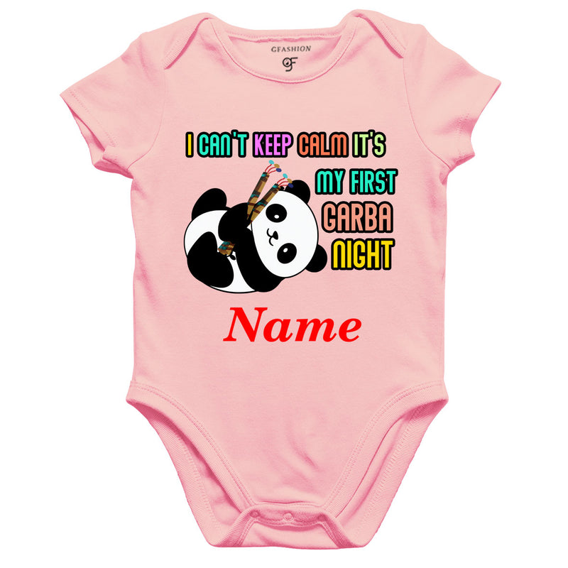 i can't keep calm it's my first garba night onesie rompers bodysuit