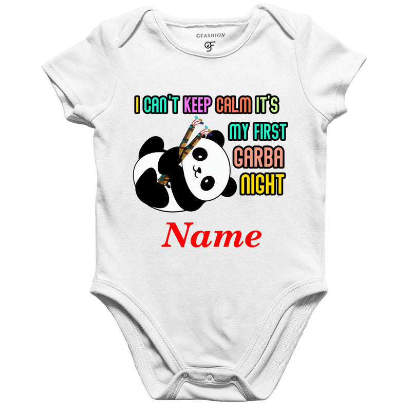 i can't keep calm it's my first garba night onesie rompers bodysuit