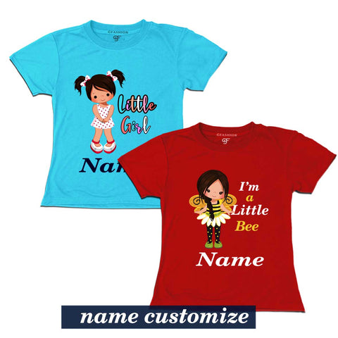 girls t shirts combo with name