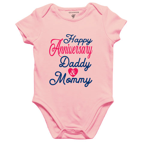 Happy anniversary mommy & daddy rompers/bodysuit/onesie