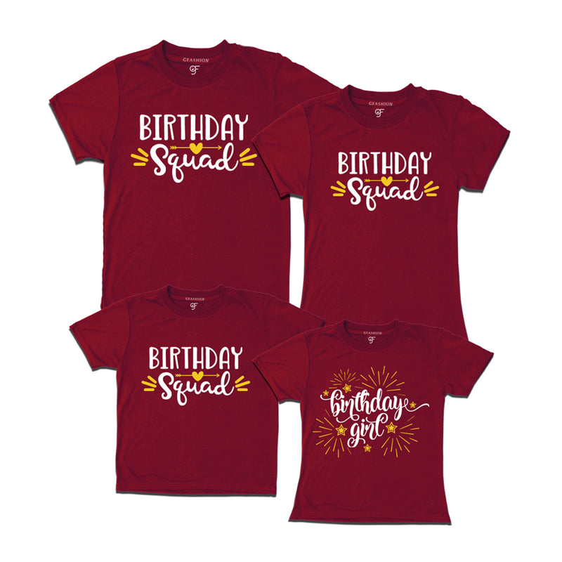 birthday squad birthday girl custom t shirts