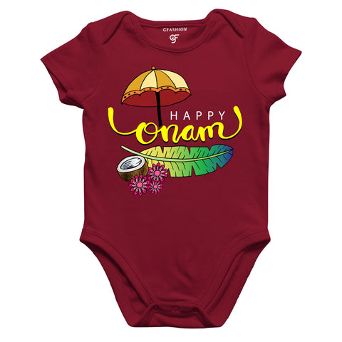 buy happy onam onesie rompers bodysuit for babies @ gfashion india online store from onam collection