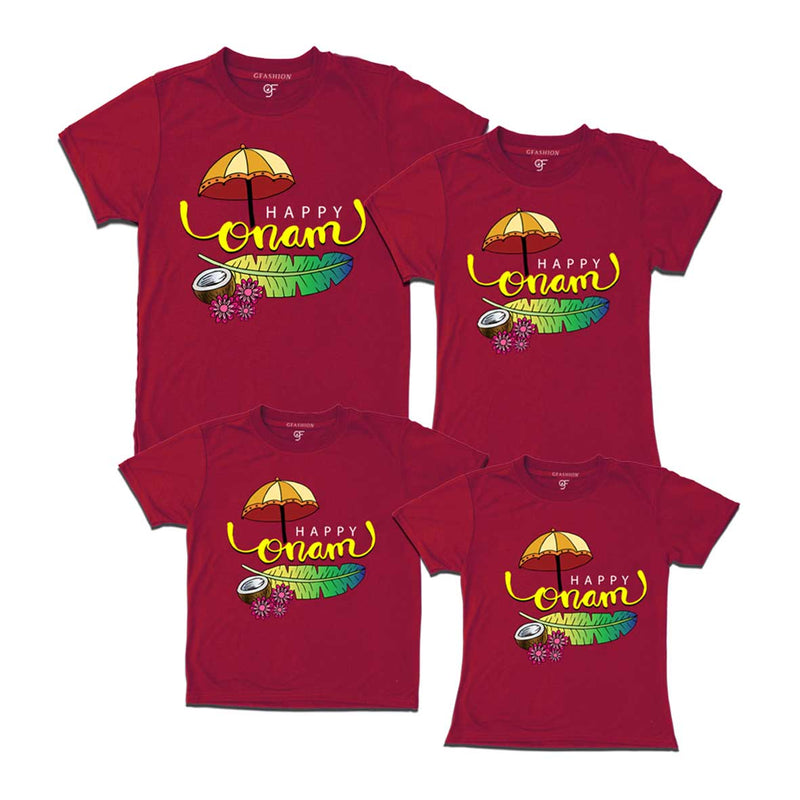 Happy onam t-shirts family t shirts
