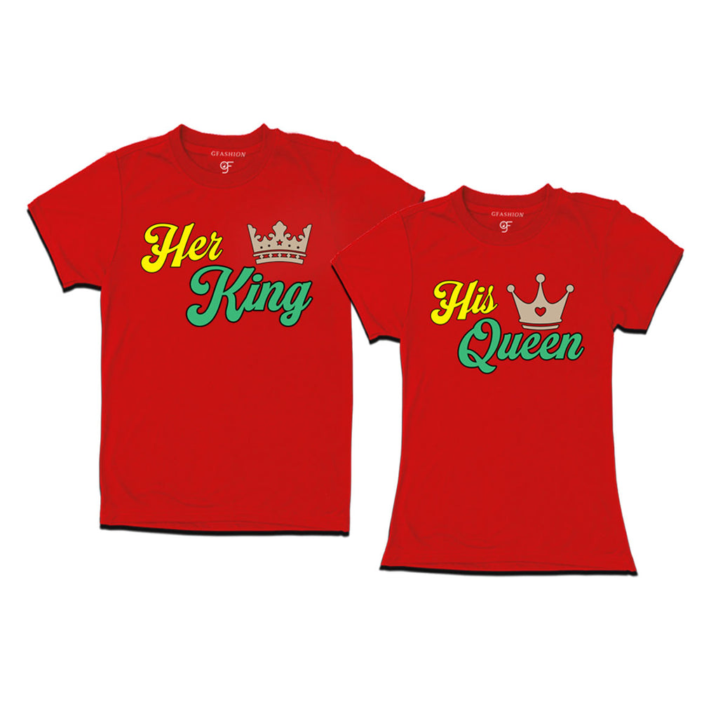 King and Queen T-shirts for Couples