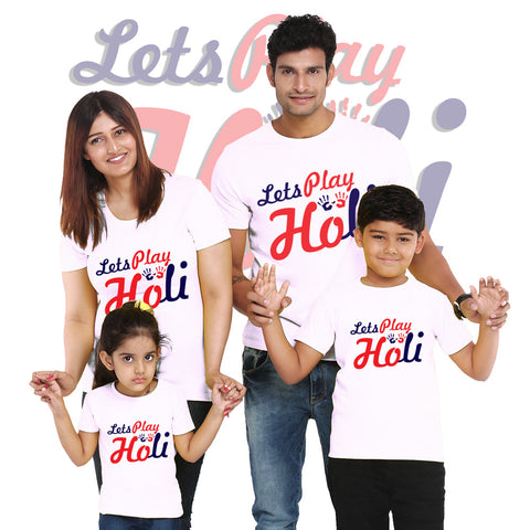 Holi T-shirts Lets Play Holi