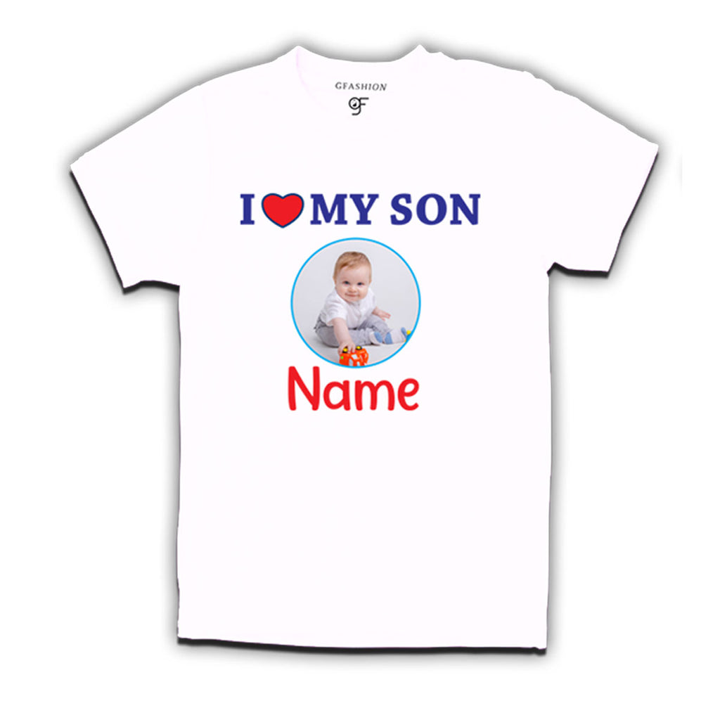 i love my son t shirt personlize photo