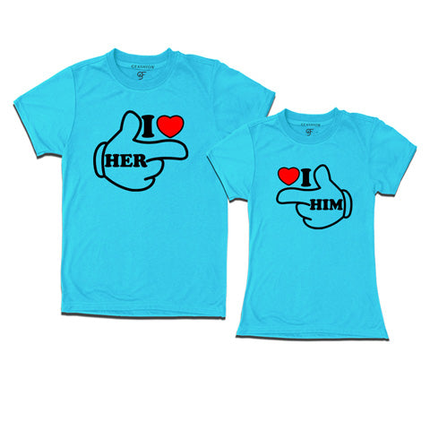 I Love Her-Him-Couple Tshirts-gfashion india-skyblue