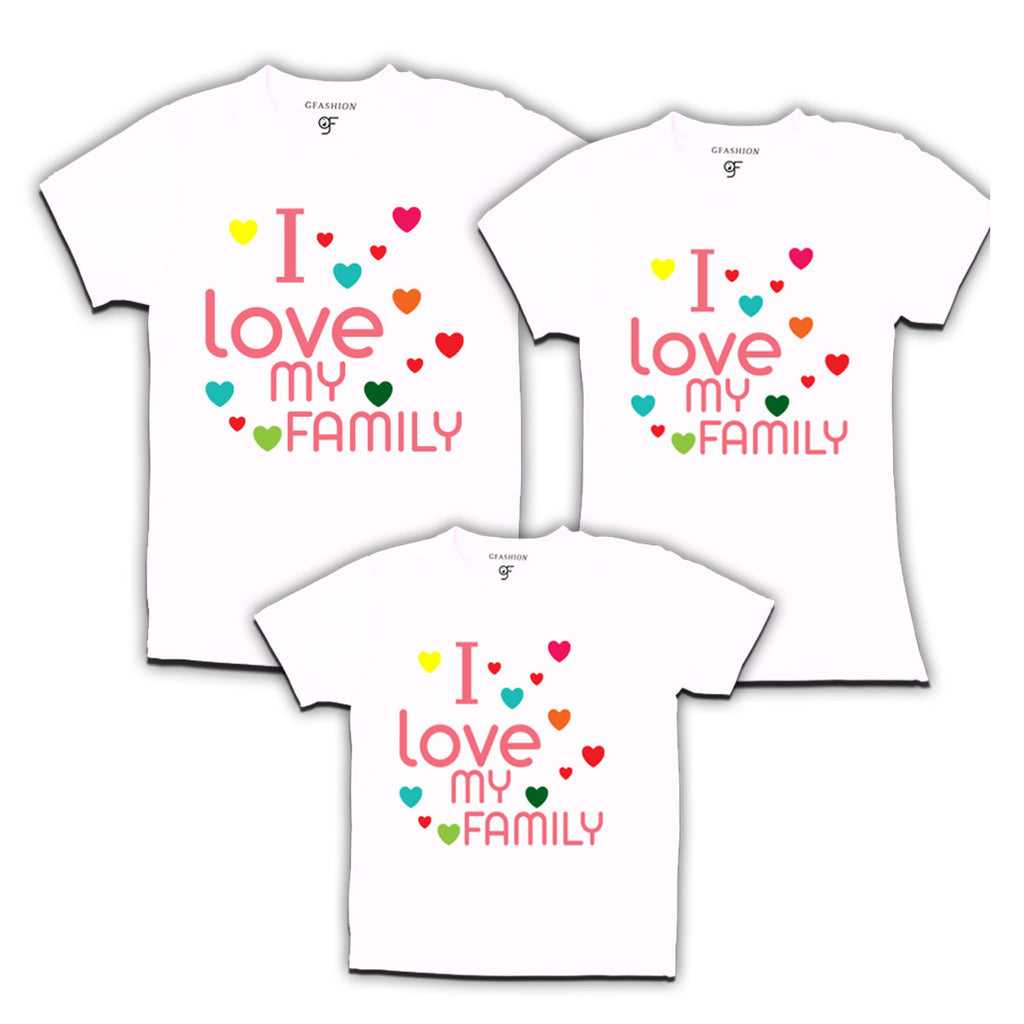 i love family t-shirts