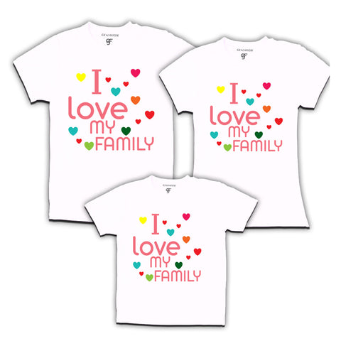 i love family t-shirts