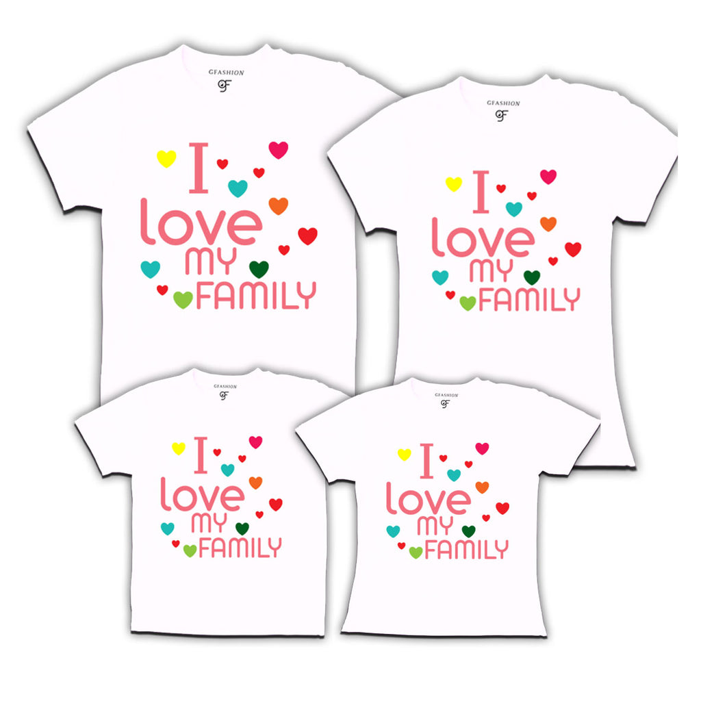 Family t-shirts set of 3 - 4