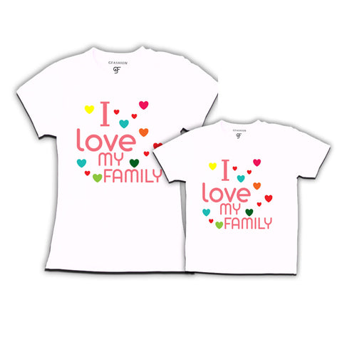 i love my family mom son tshirts