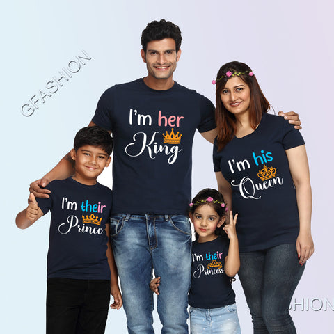 King & Queen Printed T Shirts - Tirupur Brands