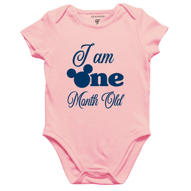 i am one month old -baby rompers/bodysuit/onesie