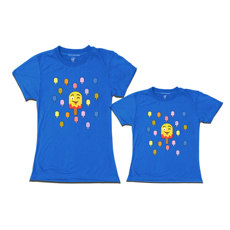 ice cream t shirt for mom and baby in Blue Color available @ gfashion.jpg