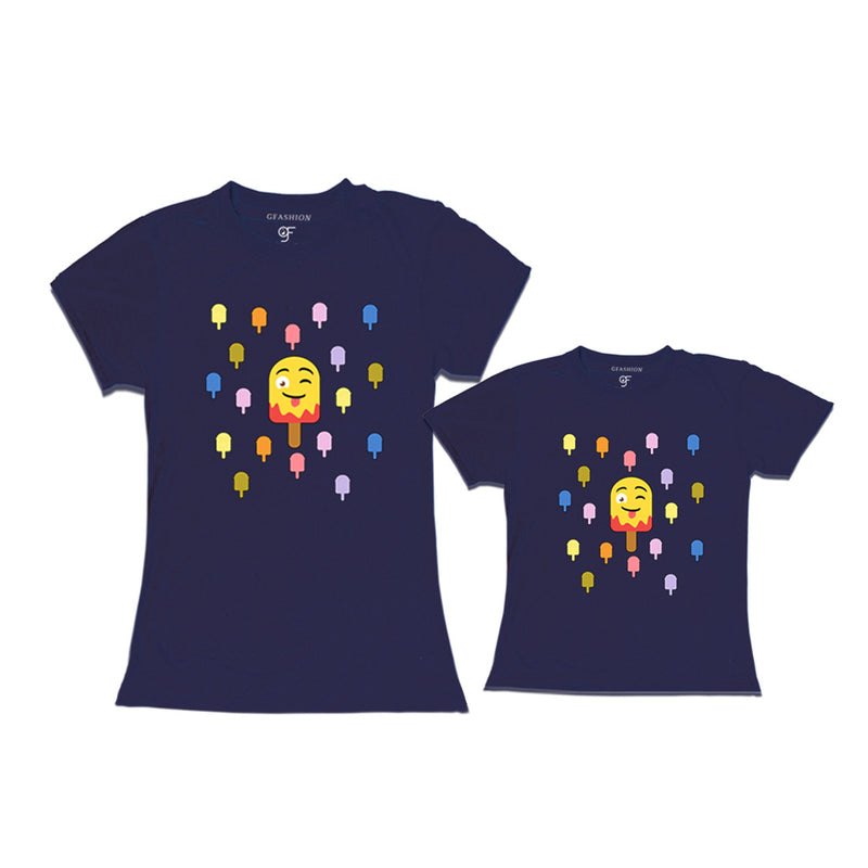 ice cream t shirt for mom and baby in Navy Color available @ gfashion.jpg