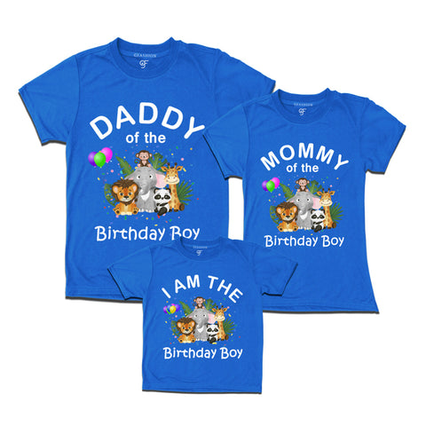 Jungle-Animal Birthday Theme T-shirts for family