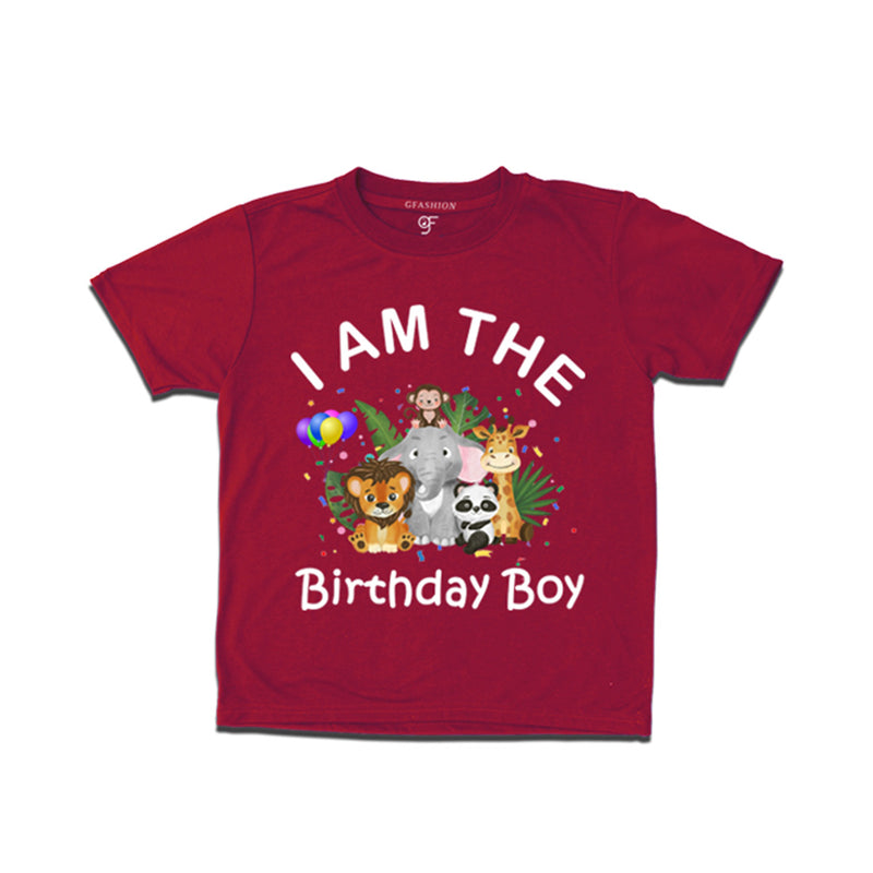 Jungle-Animal Birthday Theme T-shirt for Boy