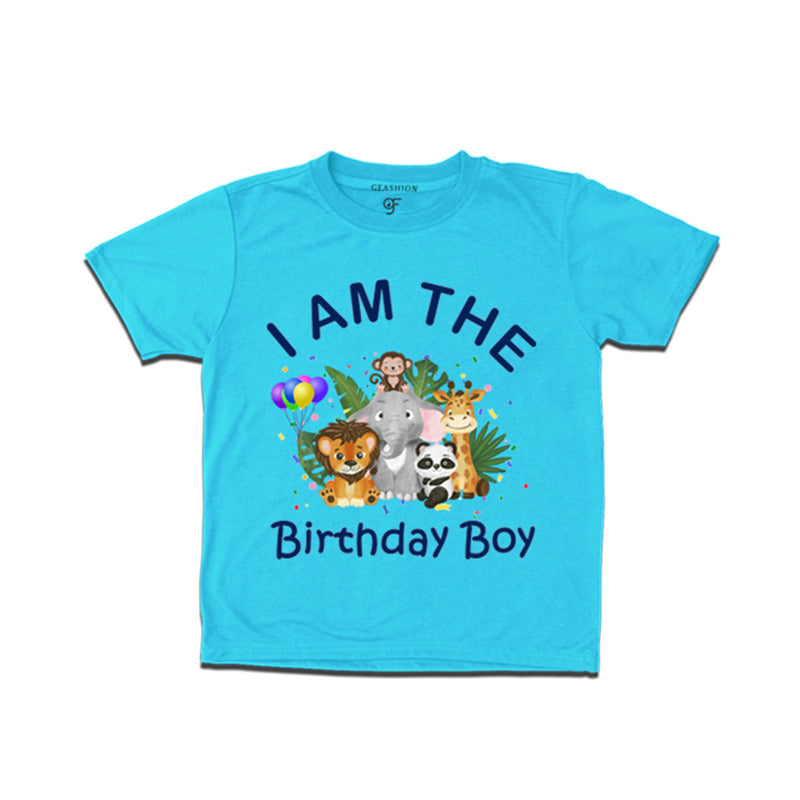Jungle-Animal Birthday Theme T-shirt for Boy