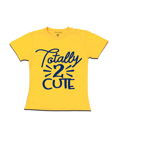 Totally 2 cute 2nd birthday t shirts boy or girl