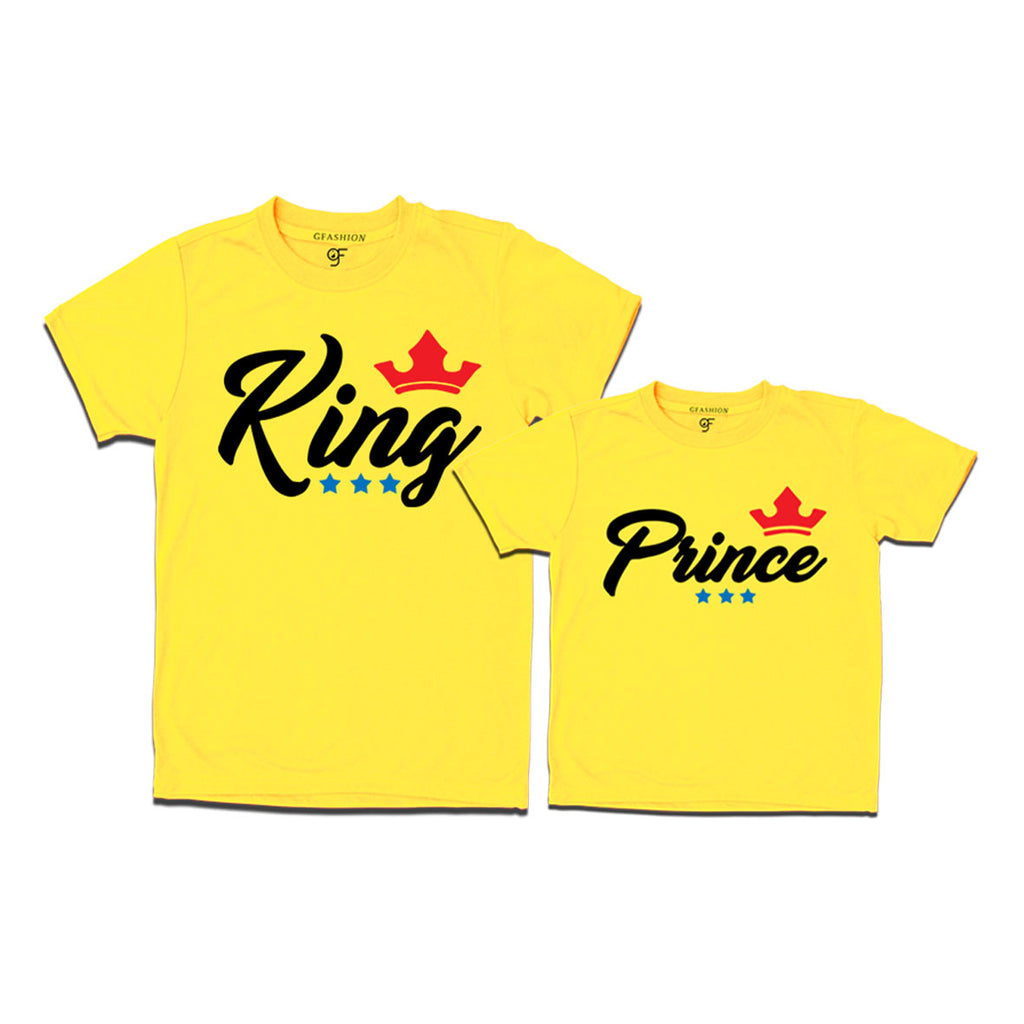 King prince dad son combo t-shirts