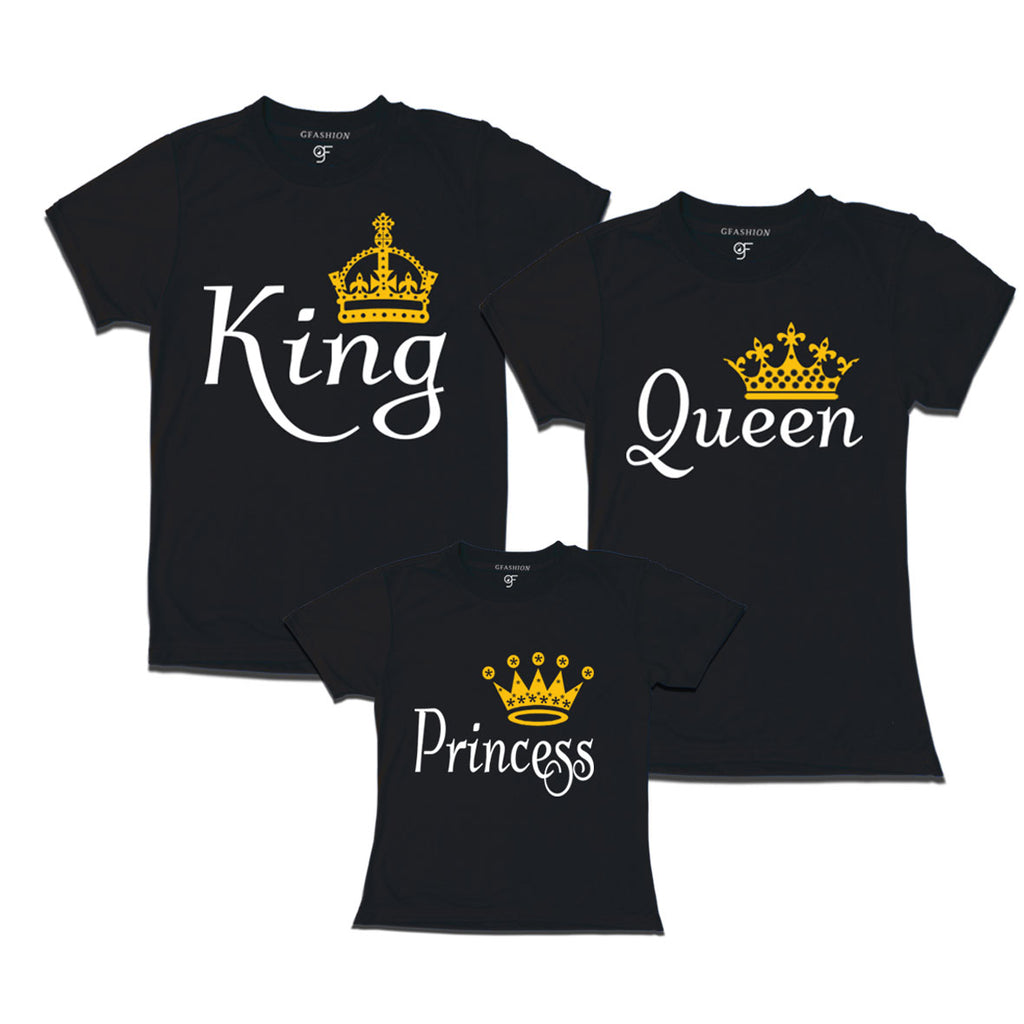 king queen princess t shirts family t shirts set