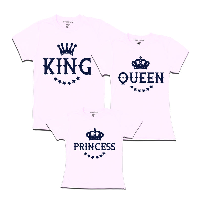 king queen and princess t shirts