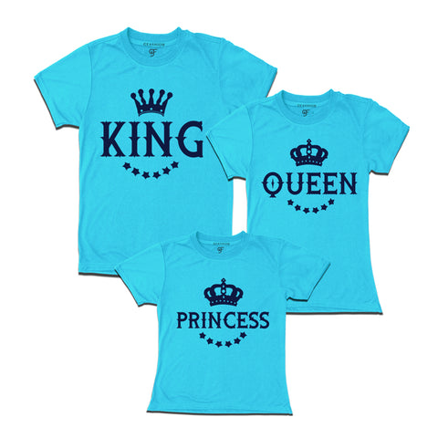 king queen and princess t shirts